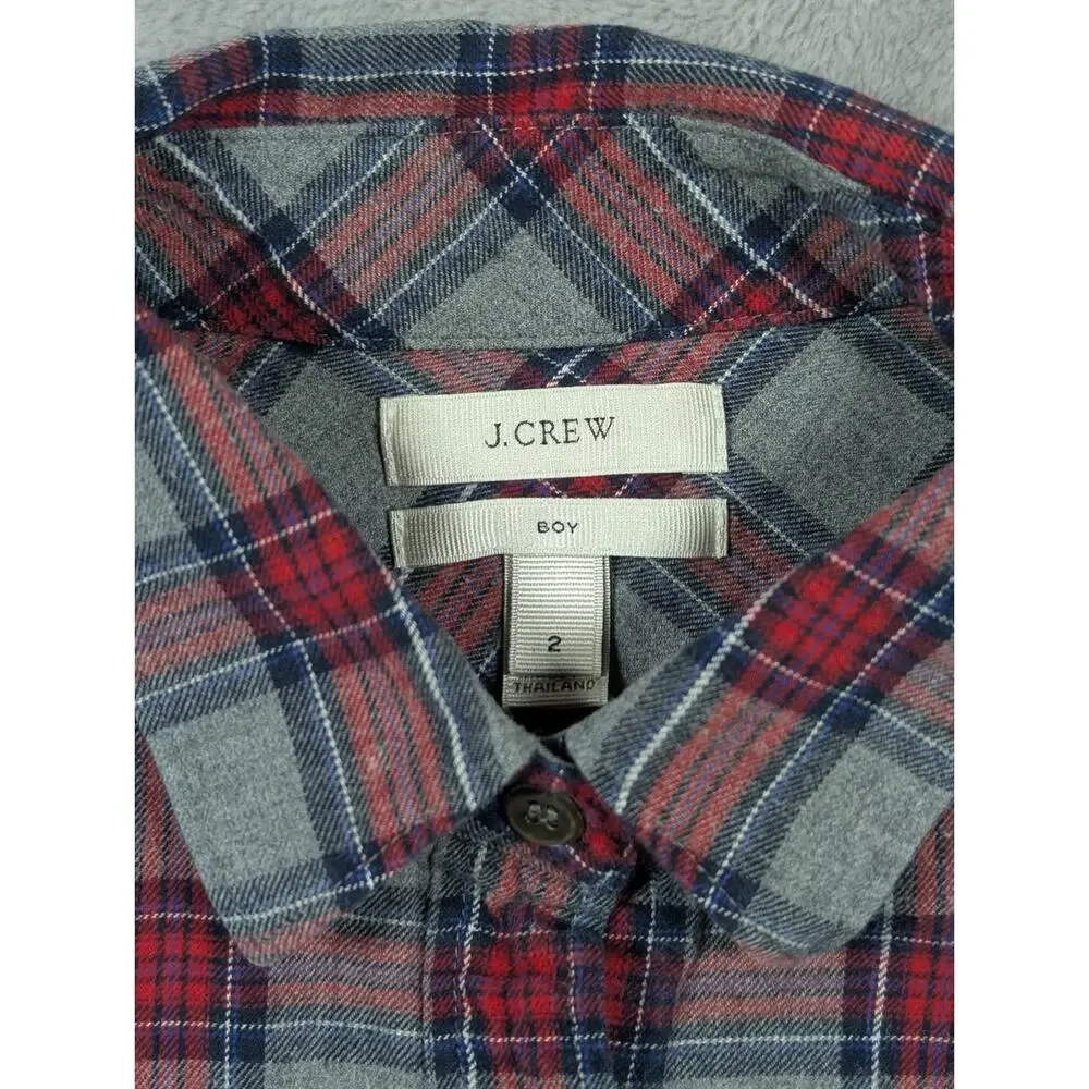 Ralph Lauren J Crew Button Front Shirt Youth Size 12 Medium Lot Of 2 Casual